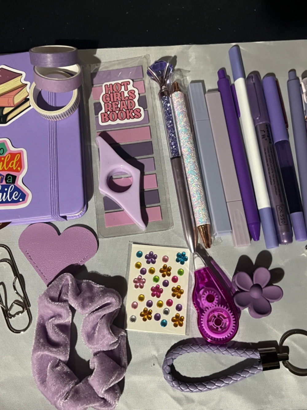 Purple Stationery & Accessories Bundle